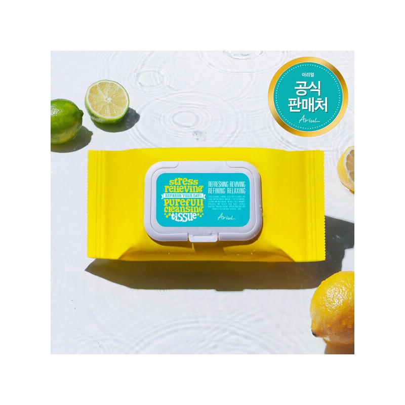 Ariel (현대Hmall)아리얼 스트레스 릴리빙 퓨어풀 클렌징 티슈 80매 (Hyundai Hmall)