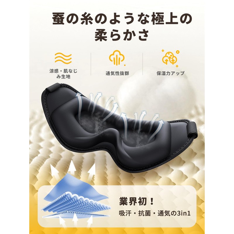 Greneo Eye Mask, For Sleeping, Suitable for Sides, Perfect Light