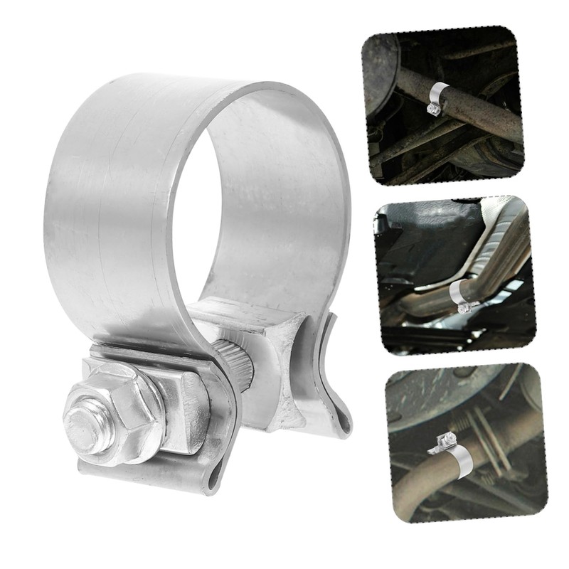 ULTECHNOVO Stainless Steel Exhaust Clamp Heavy Duty 2-inch Pipe Clamp