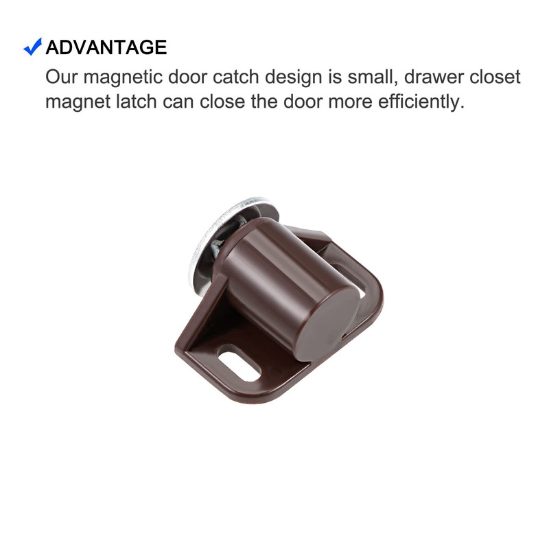 METALLIXITY Magnetic Latches Catch (1.38" x 0.87") 6Pcs, Plastic Cabinet