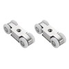 ZONADAH 2 Pieces 4 Wheel Stainless Steel Sliding Rail Door