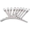 BOBOZHONG Understring Radius Gauge,9PCS Guitar Luthier Tool,Radius Gauge Set Stainless