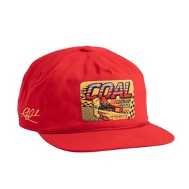 Coal Field Vintage Rope Strapback Hat, Power Red