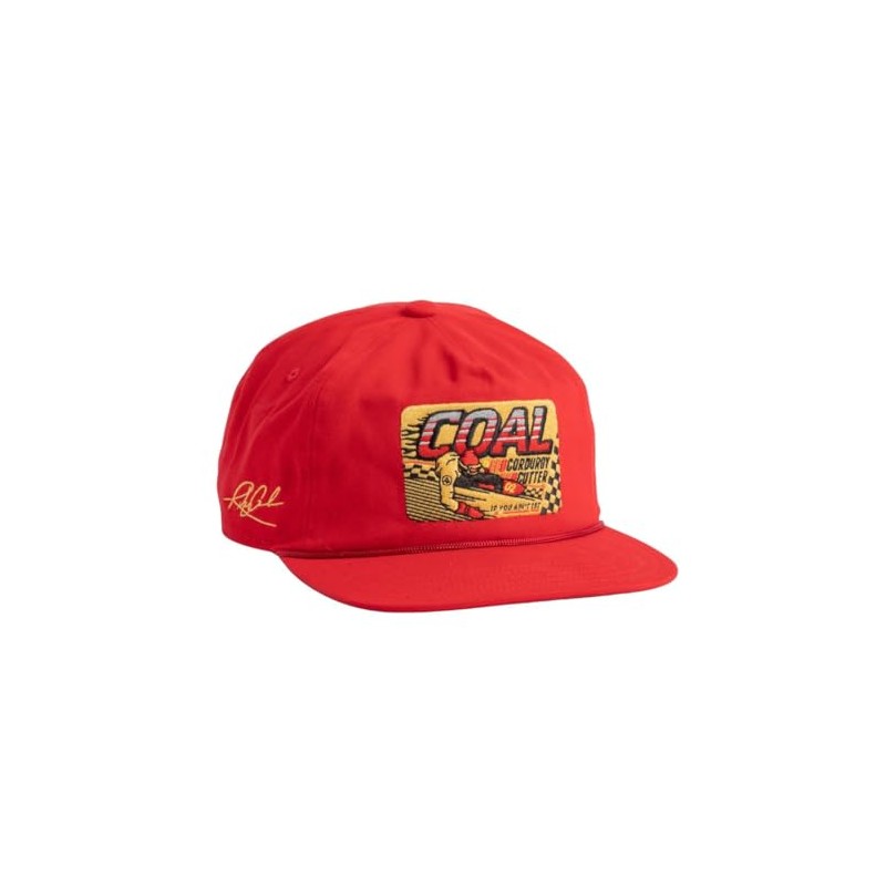 Coal Field Vintage Rope Strapback Hat, Power Red