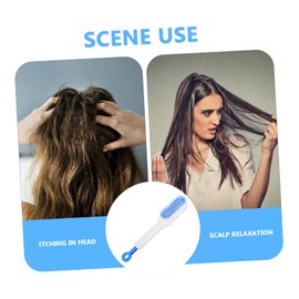 IWOWHERO Detangler Brush Scalp Cleaning Hair Comb Perfect for Men Women Curly Hair Portable Styling Tool