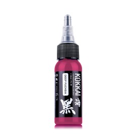 Kokkai Sumi Red Tattoo Ink, Premium Quality, Precision Medium Viscosity, Rich Hue, Quick Healing, Acrylic-Free, Water-Based, Ready-to-Use Ink for Precision Tattooing (Deep Fuchsia, 1 oz)