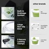 Joined Large Salad Spinner with Drain, Bowl, and Colander -