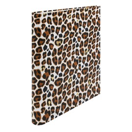 Pukka Pad, Wild A4 Preloaded Rollbound Ringbinder – includes Personal Details and Planner Pages – Comes Preloaded with 5-Part Dividers – Standard D-Ring Mechanism - Leopard