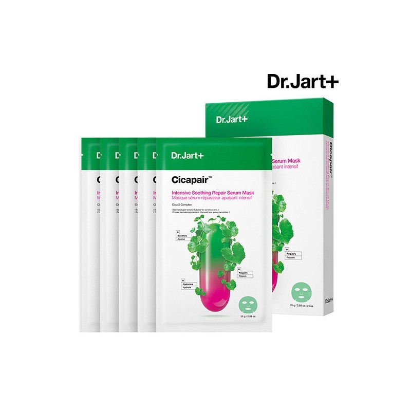Dr. Jart+ Cicapair Intensive Soothing Repair Serum Mask (5 sheets)