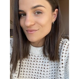 My Gold Leyla MOD-02567 Women's / Girls' Creole Earrings Gold 585 Real Yellow Gold (14 Carat) with Pattern Diameter 15 mm, Yellow Gold, No Gemstone