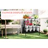 Zhongma Flower Bar Stand Display shelf with White Buckets for