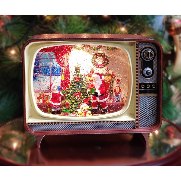 Acrylic LED & Water Spinning Retro TV BO, Light up,