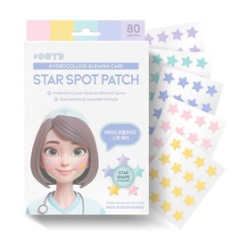 #OOTD Beauty - Star Spot Patch (80 patches) | MEDICAL-GRADE KOREAN HYDROCOLLOID PATCHES FOR ZITS, BREAKOUTS, BLEMISHES - Color: 80 patches