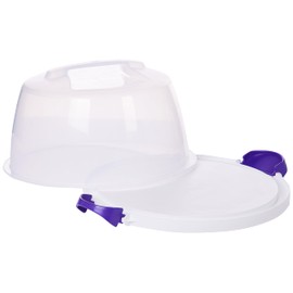 Wilton 2105-3280 - Porta Tartas y Cupcakes, Redondo, plástico, Transparente, 25,4 cm