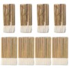 8Pcs Watercolor Hake Art Paintbrushes Sheep Hair Hake Brushes Handle