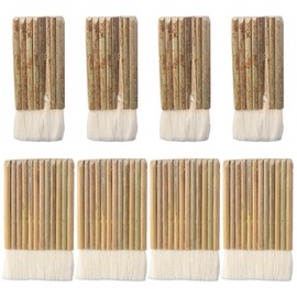 8Pcs Watercolor Hake Art Paintbrushes Sheep Hair Hake Brushes Handle Hake Blender Brushes for Ceramic Pottery Painting Brush