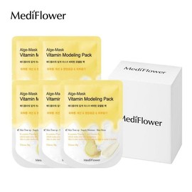 Mediflower Diatomaceous Earth Disposable Modeling Pack Pouch Vitamin 28gx5 Piece Set / 메디플라워 규조토 일회용 모델링팩 파우치 비타민 28gx5개입 세트