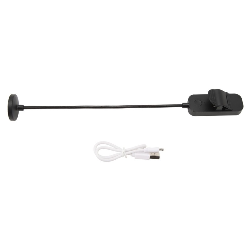 LED Book Light 3 Color Temperature Stepless Dimming USB Rechargeable