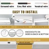 Ansen 2Packs of Under Cabinet Lighting Hardwired, 12in 10W 666LM