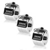 3 Hand Counter, Metal Finger Counter, 4 Digits Row Counter