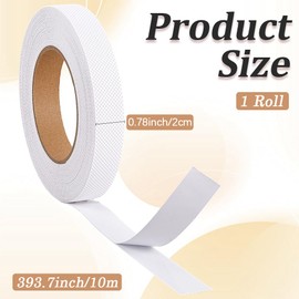 CREATCABIN Grip Tape Roll Waterproof White Grip Tape Safety Non Skid Strips for Furniture Anti Slip Mobile Device Grip Fixed Outdoor Stairs Home Bathtubs Bathroom Floor Kitchen Adhesion Use 394x0.8in