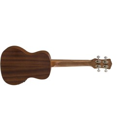 Luna Maluhia Peace Concert Acoustic/Electric Ukulele with Preamp & Gig Bag, Satin Natural