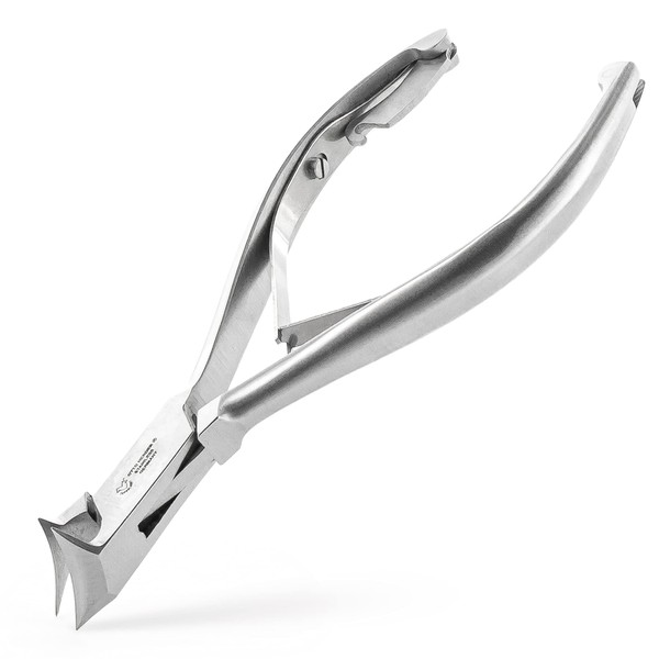 OTTO HERDER Nail Pliers - Head Cutter Toenail Pliers for Strong Toenails 14 cm Stainless Steel 2 cm Cutting Surface - Nail Clippers Also for Toenails and Thick Ingrown Toenails