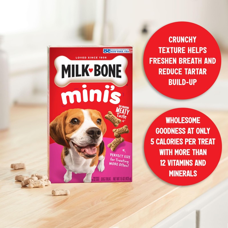 Milk-Bone Mini's Original Dog Biscuits - 15-Ounce (6 Count)
