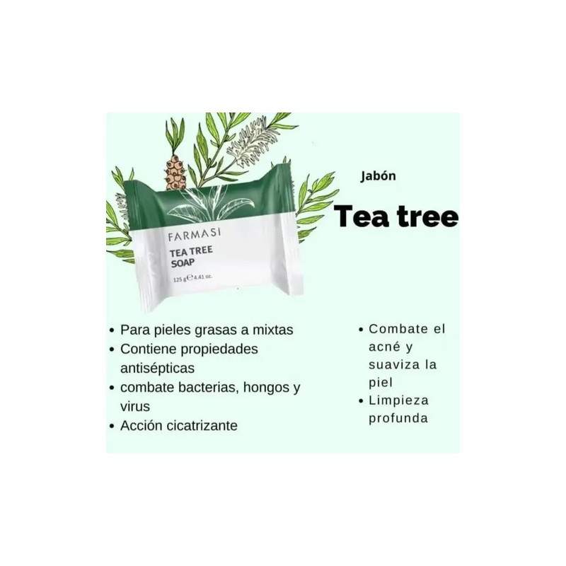Jabón Facial Tea Tree Dr. C Tuna Farmasi +3 Piezas