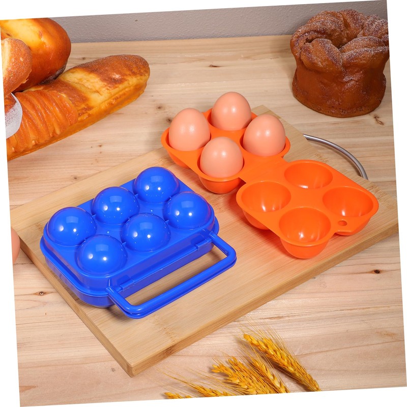 Operitacx Pack of 2 Egg Storage Boxes Practical Labels Portable