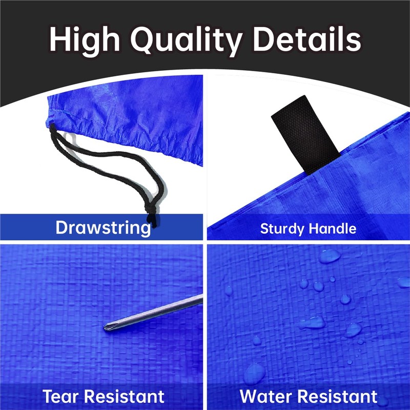 Heavy Duty Water-Resistant Inflatable Bounce House Storage Bag with Drawstring,
