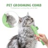 2 Stück Selbstreinigender Flohkamm für Katzen Hunde, Fellblitz Bürste mit