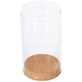 RAYHER 56612000 Glass Jar with Cork Lid Diameter 9.5 cm Height 16.5 cm