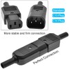 Xiatiaosann IEC Plug AC 250V C14 C13 Socket Plug Inline