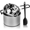 Double Boiler Pot Set, Stainless Steel Melting Pot with Silicone