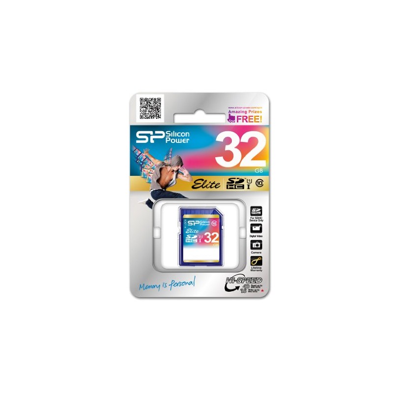 JSP Elite 32GB SDHC UHS-1 Class 10 Flash Memory Card