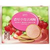 Premium Creamy Strawberry French Cookies, Cream Filled Sandwich Biscuits, 5.9oz,