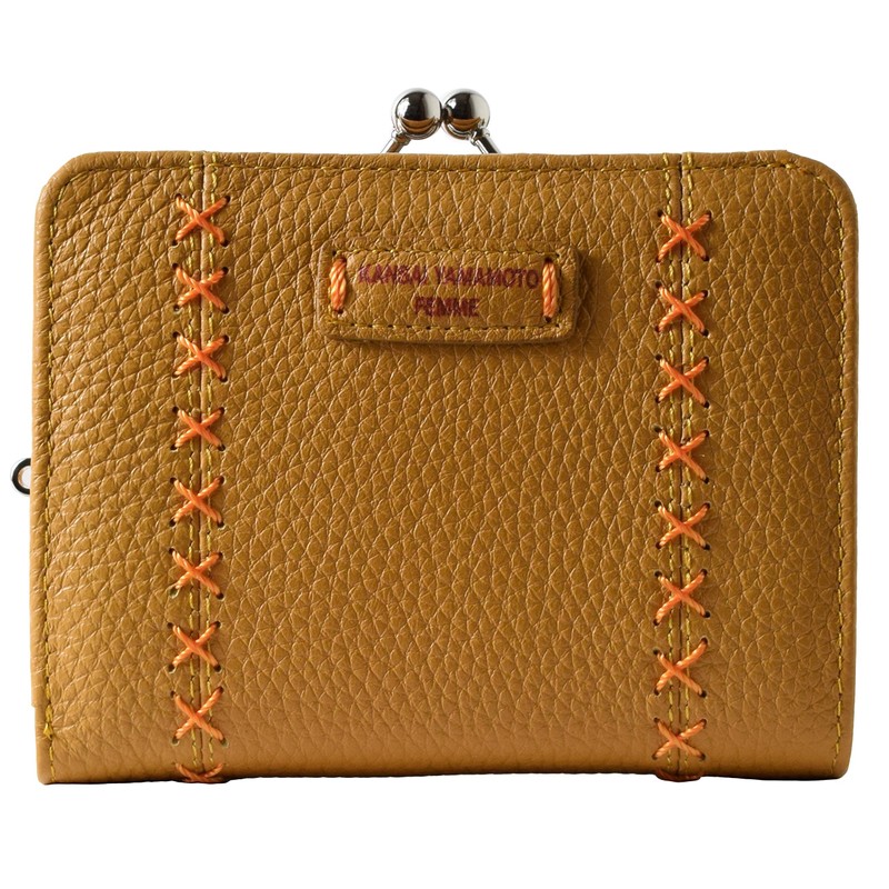 Yamamoto Kansai MJ-4505 Women's Wallet, Bifold Wallet, Genuine Leather, Kansai