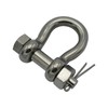Stainless Steel Bow Shackle with Safety Pin 2 Ton 12MM