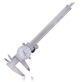 Clockwise Tools DDLR-0605 Pro Dial Caliper 0-6 Inch Double Shock Proof Stainless Steel Body SAE Measuring Tool