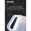 HUANIZI 1 x 2.5L Mixing Bowl with Lid, Transparent Mixing