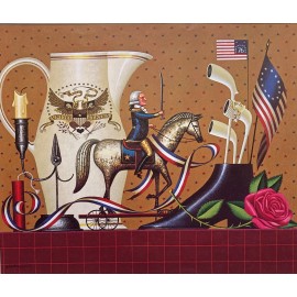 Charles Wysocki "Salute to the Nation" New CUSTOM FRAMED Art Americana