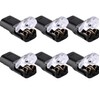 Einaus Pack of 6 2 Pin Connector Cable Connector Waterproof