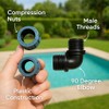 PP Clamp Connector, Angle 90° Clamp x Clamp, PE Pipe