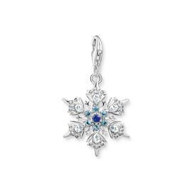 Thomas Sabo Snowflake Pendant, Sterling Silver, No Gemstone