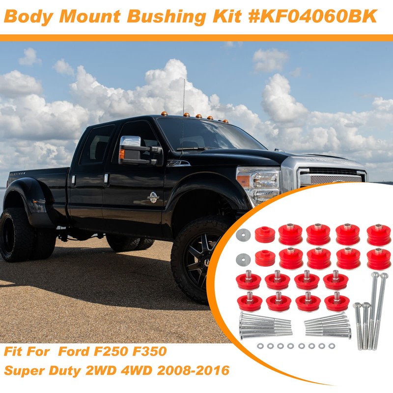 iKer Body Mount Bushing Kit Compatible with Ford F250 F350