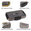 RUNCL Fishing Tackle Box, Waterproof Airtight Stowaway, 3600/3700 Tray Tackle