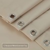 CAROMIO Hotel Quality 100% Waterproof Fabric Shower Curtain or Liner