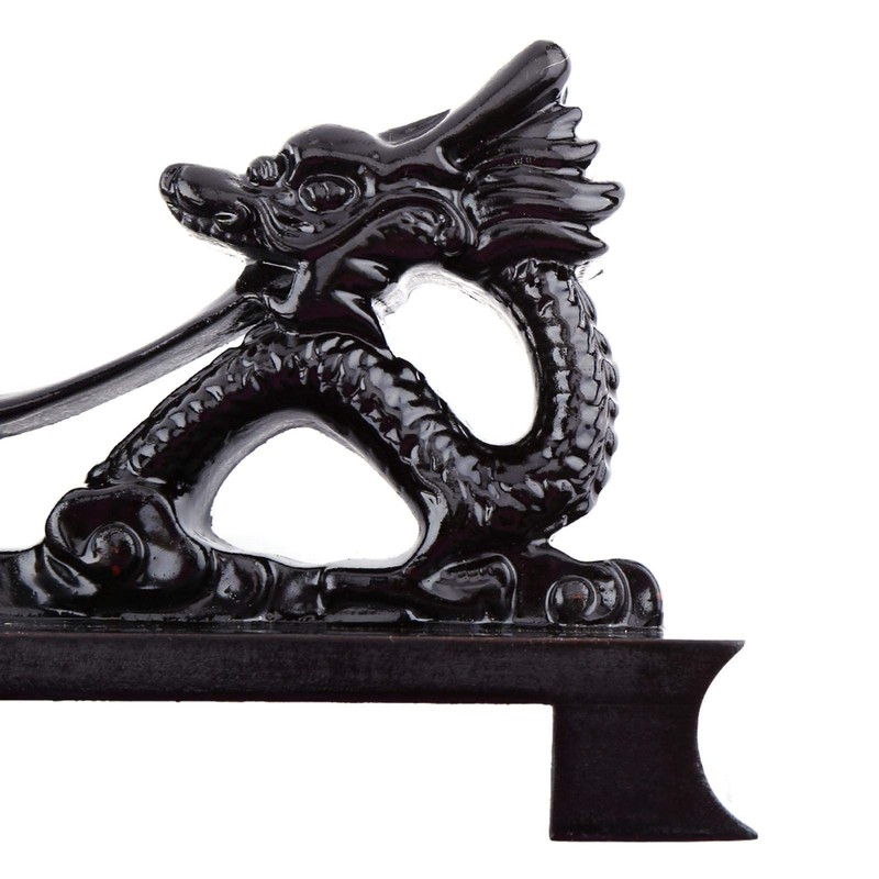 HERCHR Sword Stand Katana Stand, Black Wood Sword Katana Wall