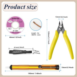 Desoldering Pump Desoldering Wick Micro Shear Wire Cutter Solder Sucker Desoldering Pump